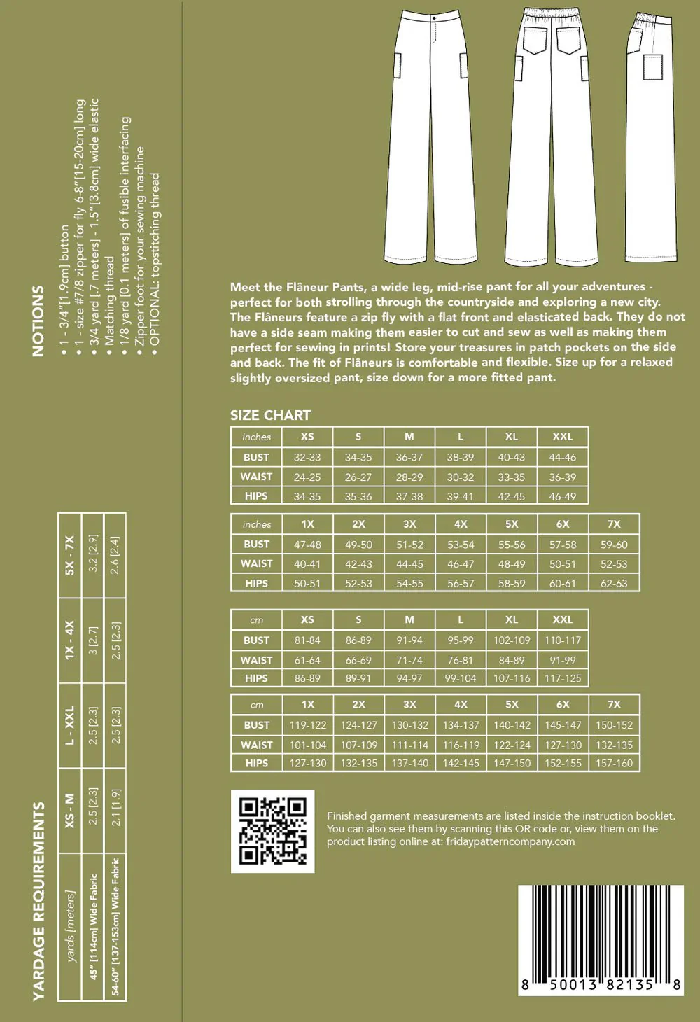 Flaneur Pants Pattern - Friday Pattern Company - Image 17