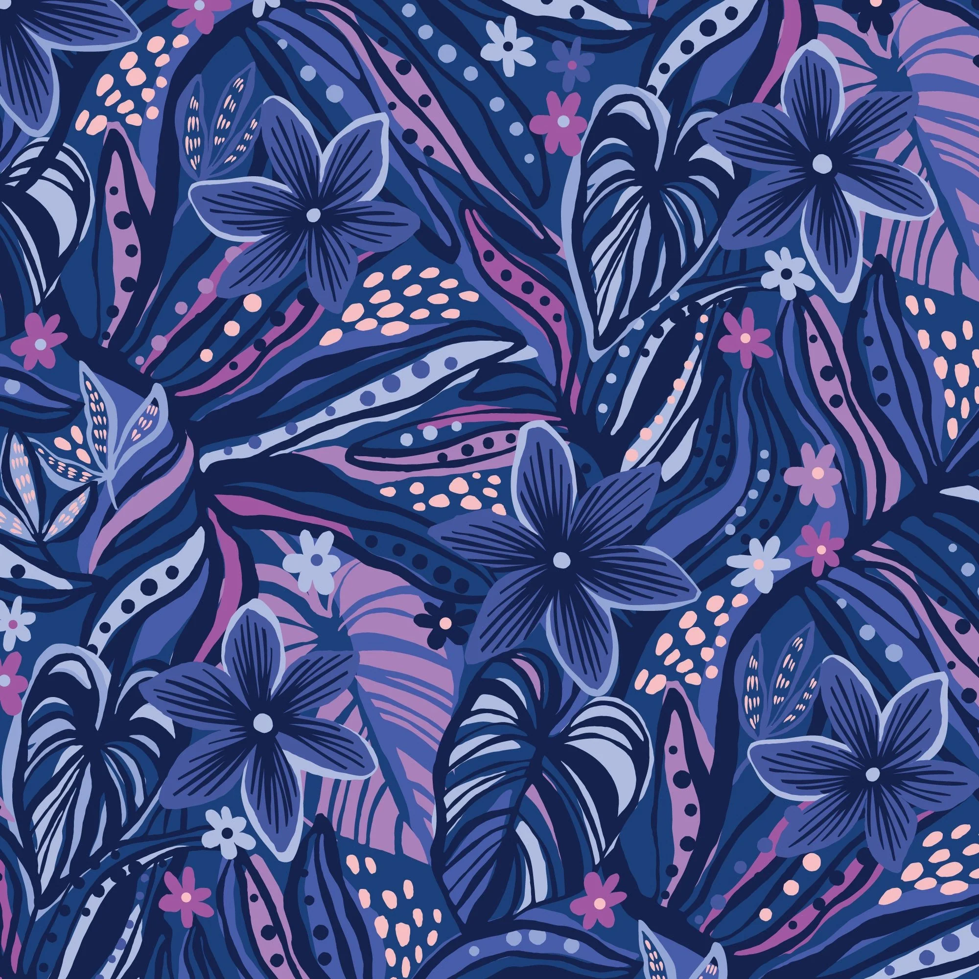 Floral Opulence - Wonder Jungle - Pip & Lo - Cloud 9 Fabrics - Poplin - Image 3