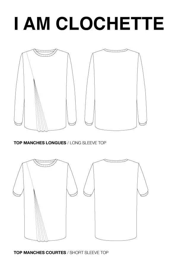 I am CLOCHETTE - Tshirt Top Pattern -  I AM PATTERNS - Image 9