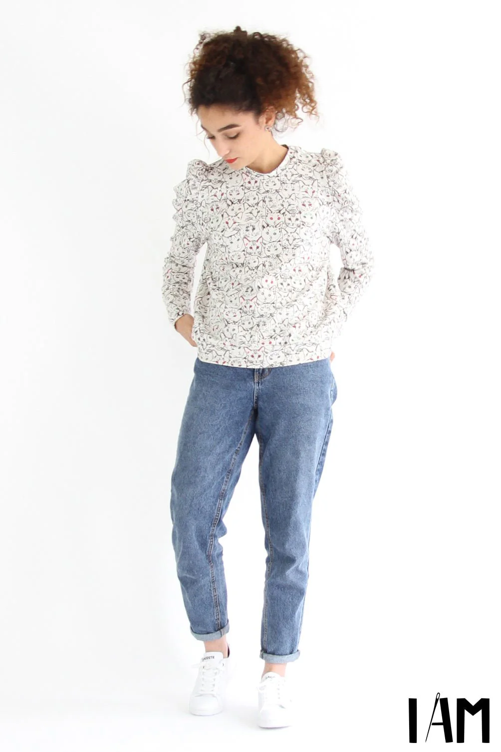 I am LION - Puff Sleeve Sweatshirt Pattern -  I AM PATTERNS - Image 4