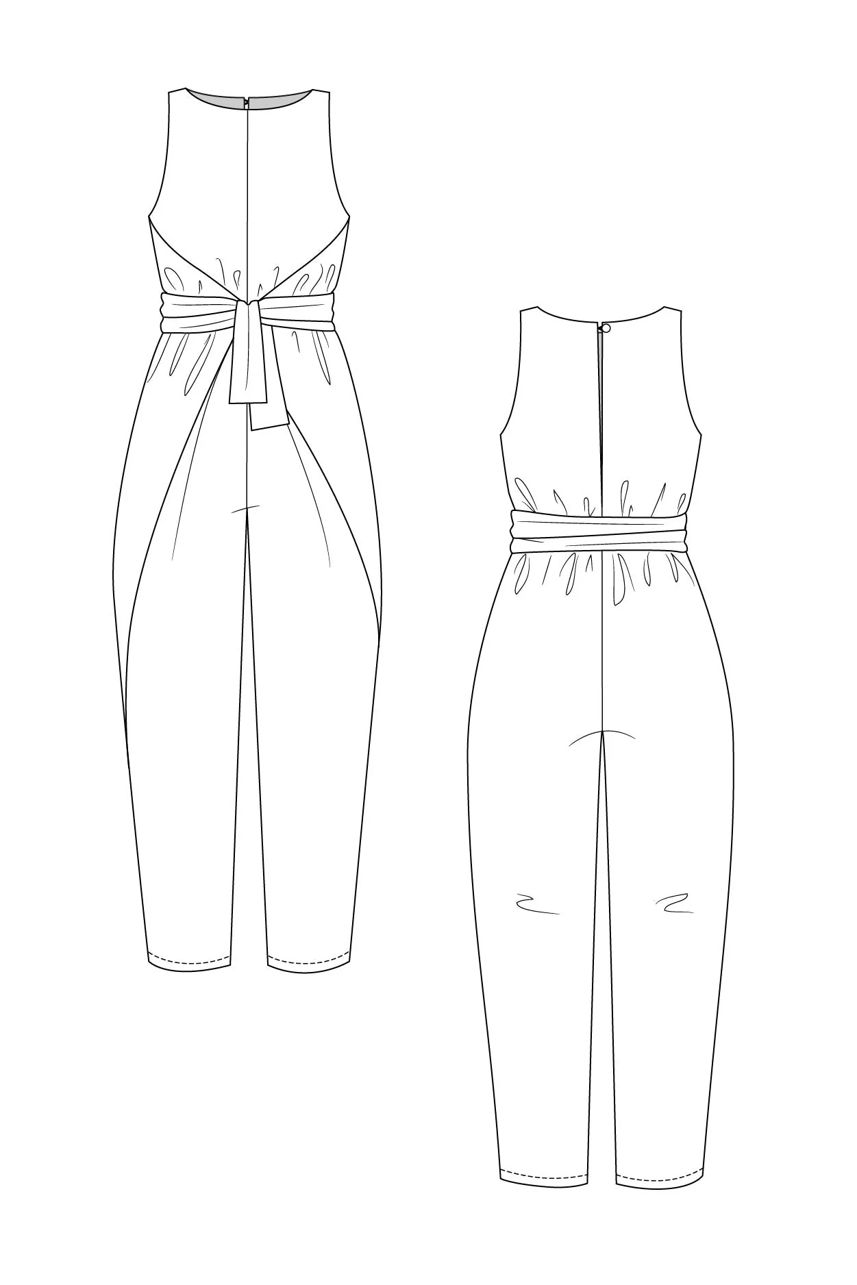 Kielo Wrap Dress and Jumpsuit - PDF Pattern - Named Clothing - Image 14