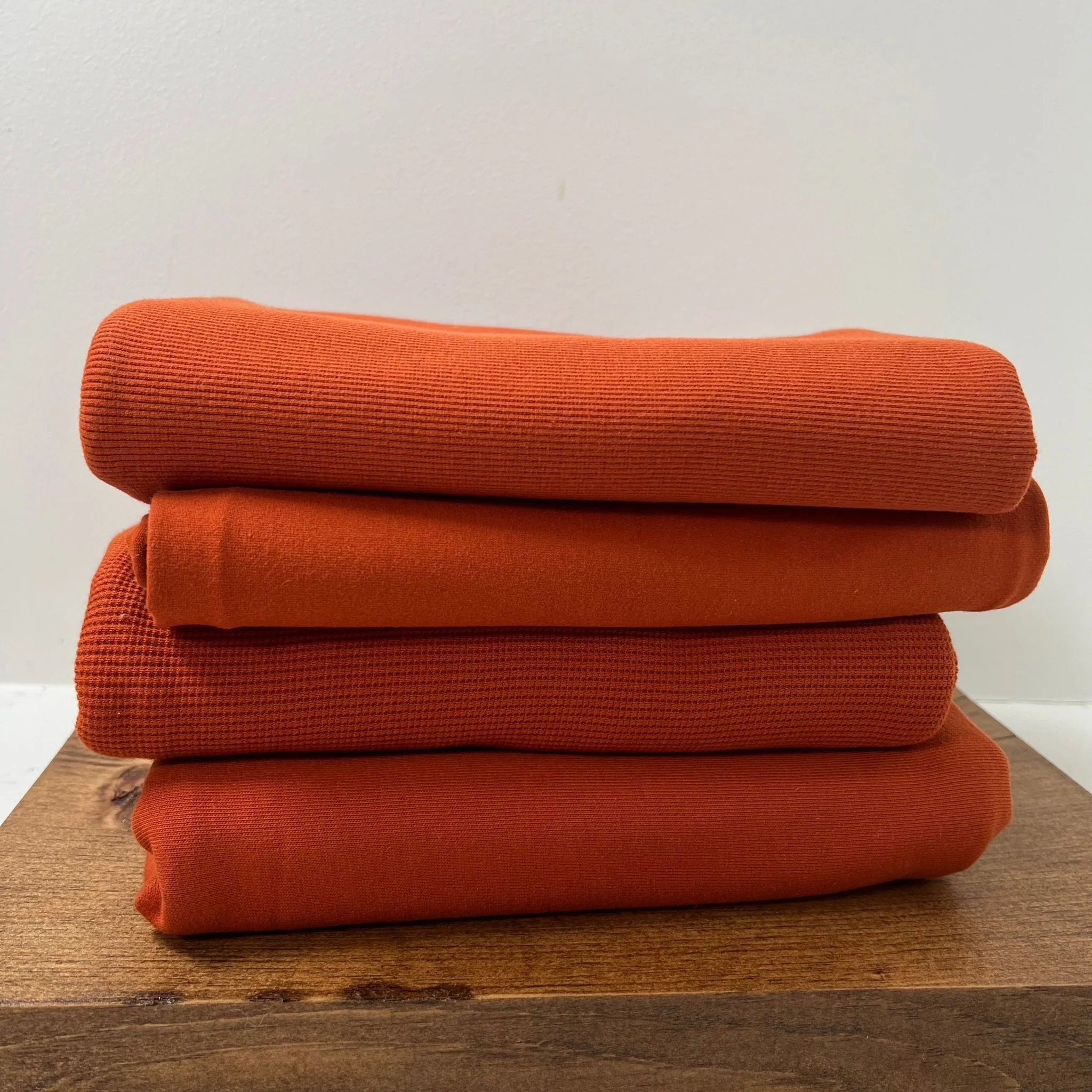 Organic Cotton Fleece 340gsm - Cinnamon Stick - Image 2