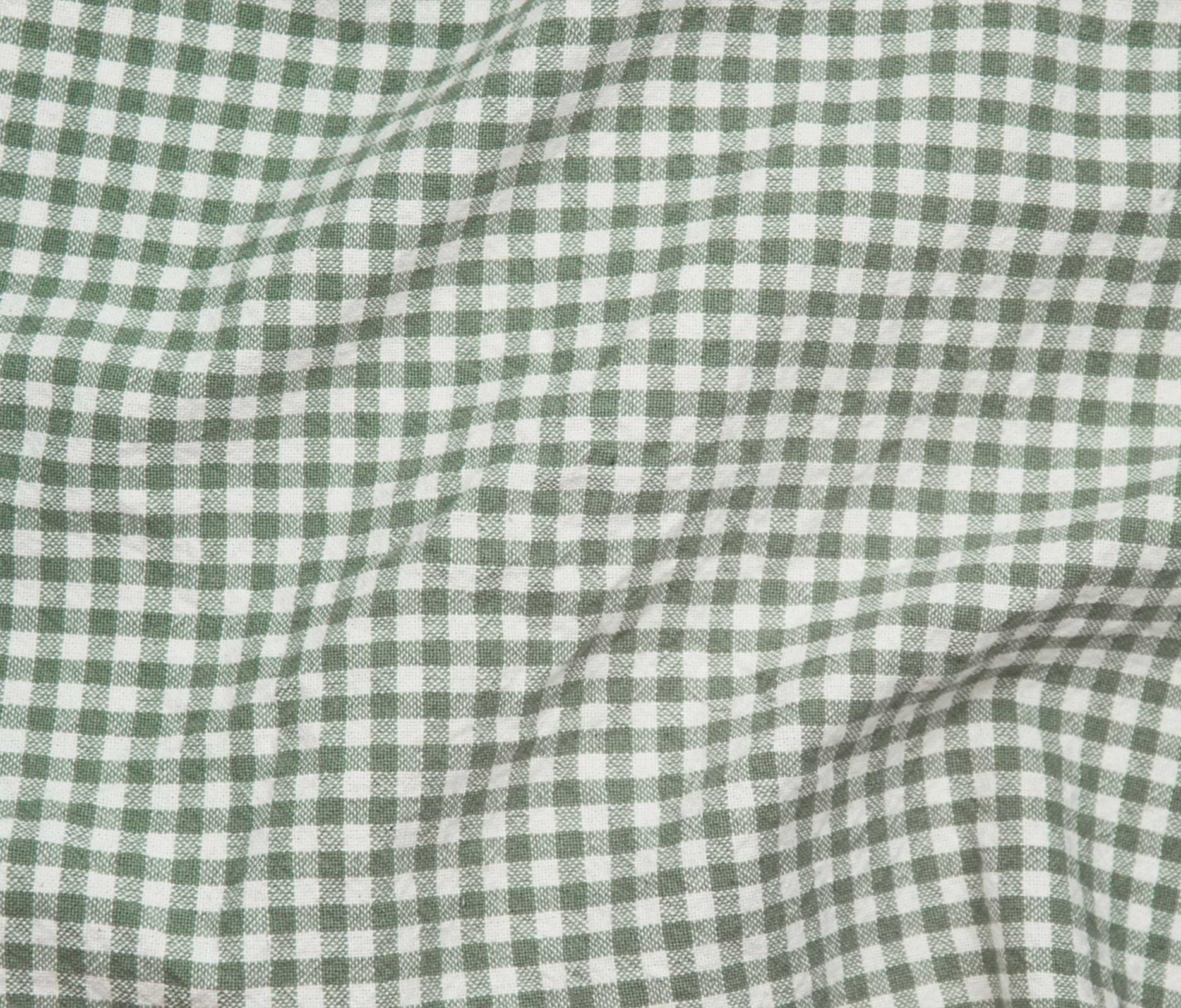 Organic Cotton Gingham - Sage