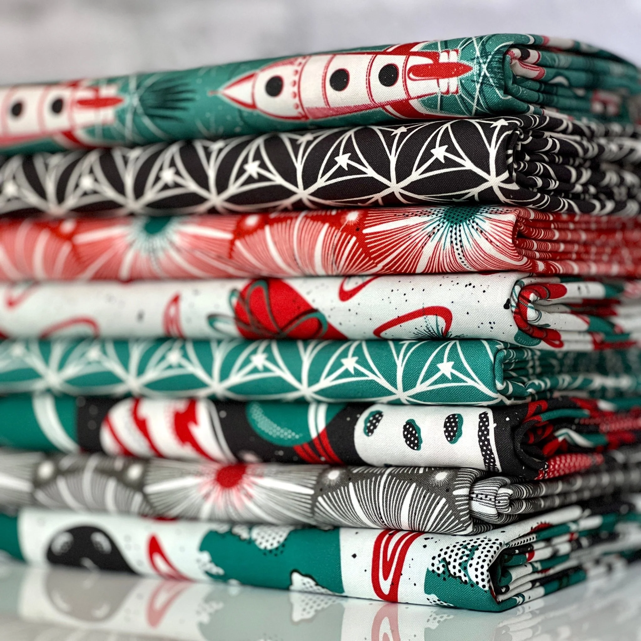 Planetarium - Ivory - Blast Off - Hang Tight Studio - Cloud 9 Fabrics - Poplin - Image 15
