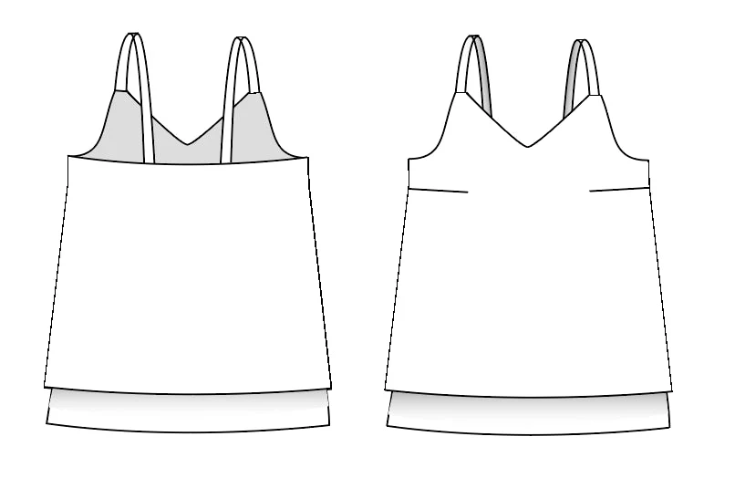 Quick Makes Double Layer Cami - Paper Sewing Pattern - Sew Different - Image 2